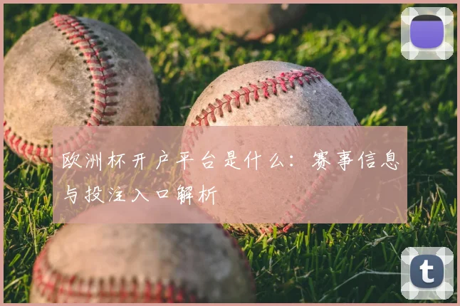 欧洲杯开户平台是什么：赛事信息与投注入口解析